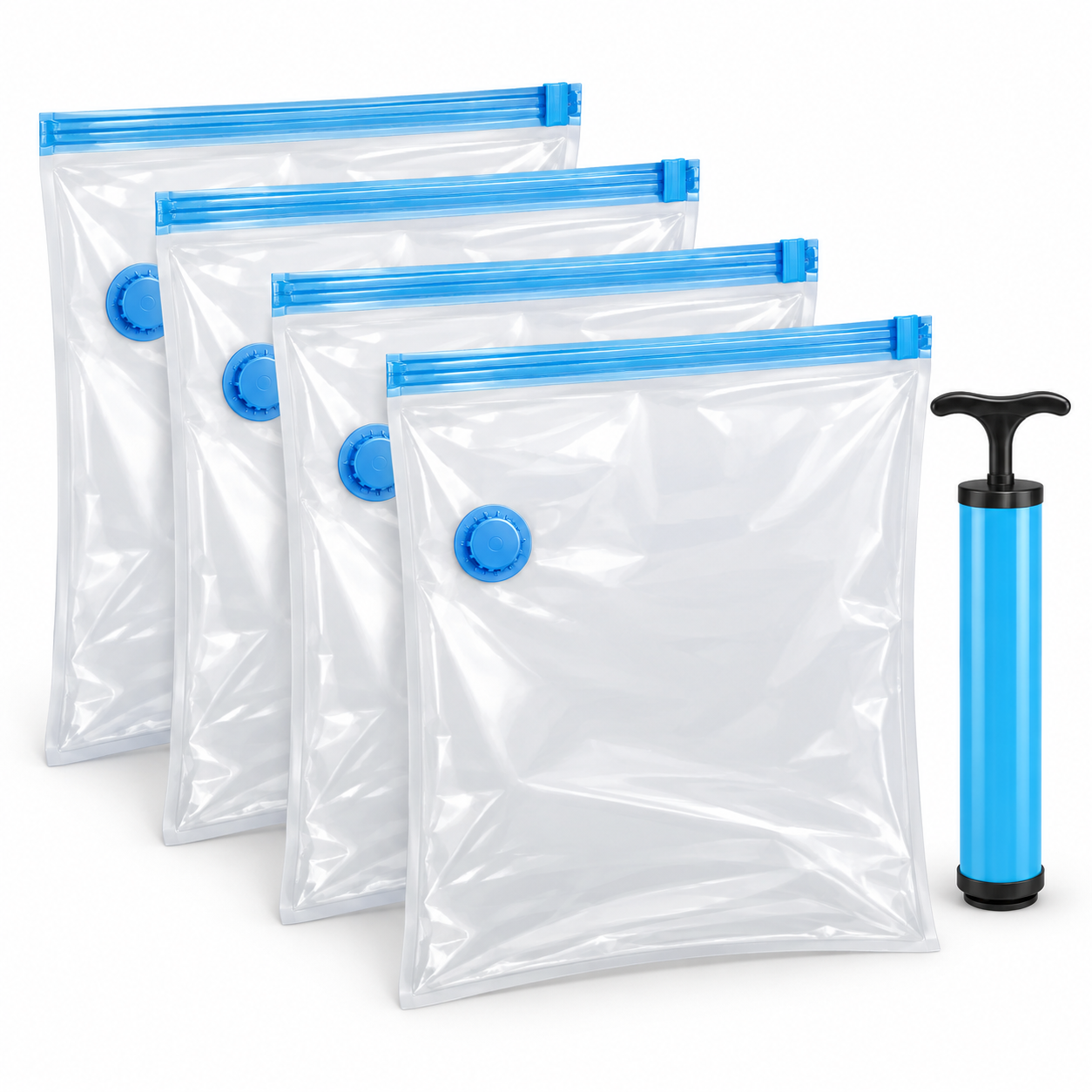 Conjunto Vac Bag Ordene 4 Sacos + Bomba