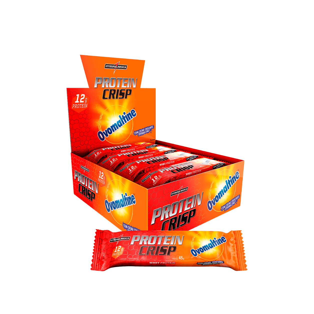 Whey Protein Crisp Bar Ovomaltine 12 unidades