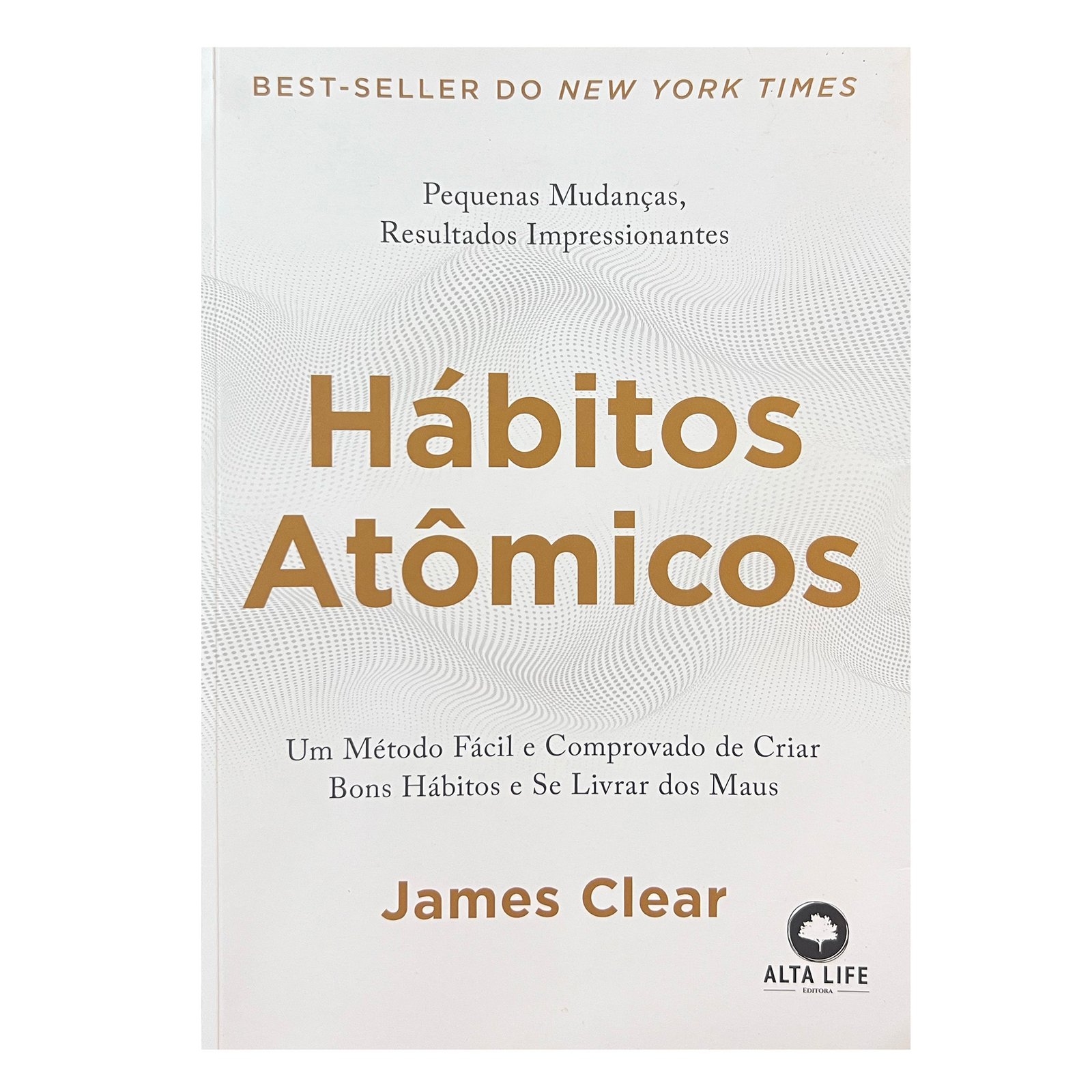 Capa do livro Hábitos Atômicos, de James Clear