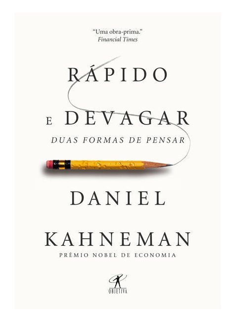 Capa do livro Rápido e Devagar, de Daniel Kahneman